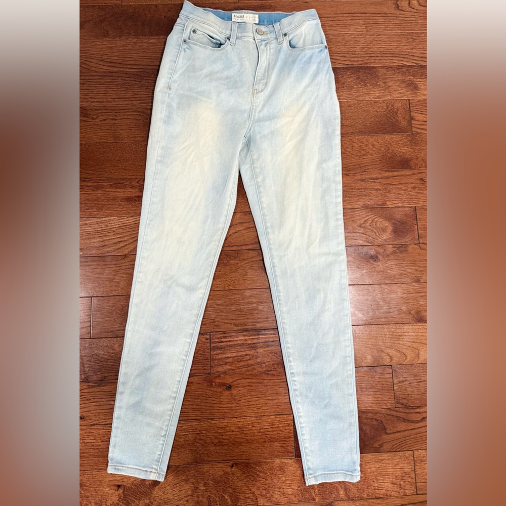 Mudd Light Blue High-Rise Skinny Jeans